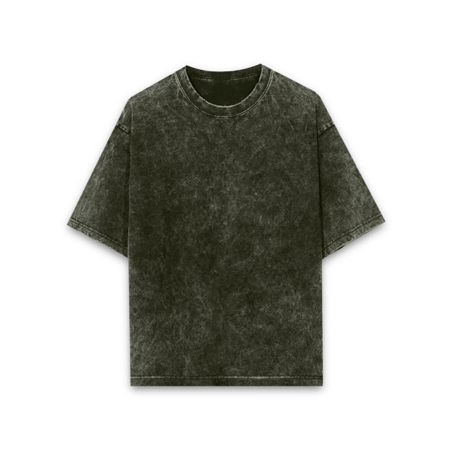 Unisex Acid Wash Oversized T-shirt - Plain