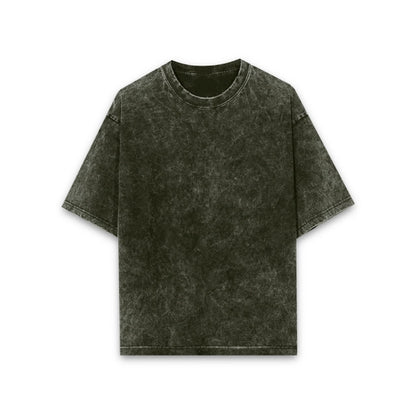Unisex Acid Wash Oversized T-shirt - Plain