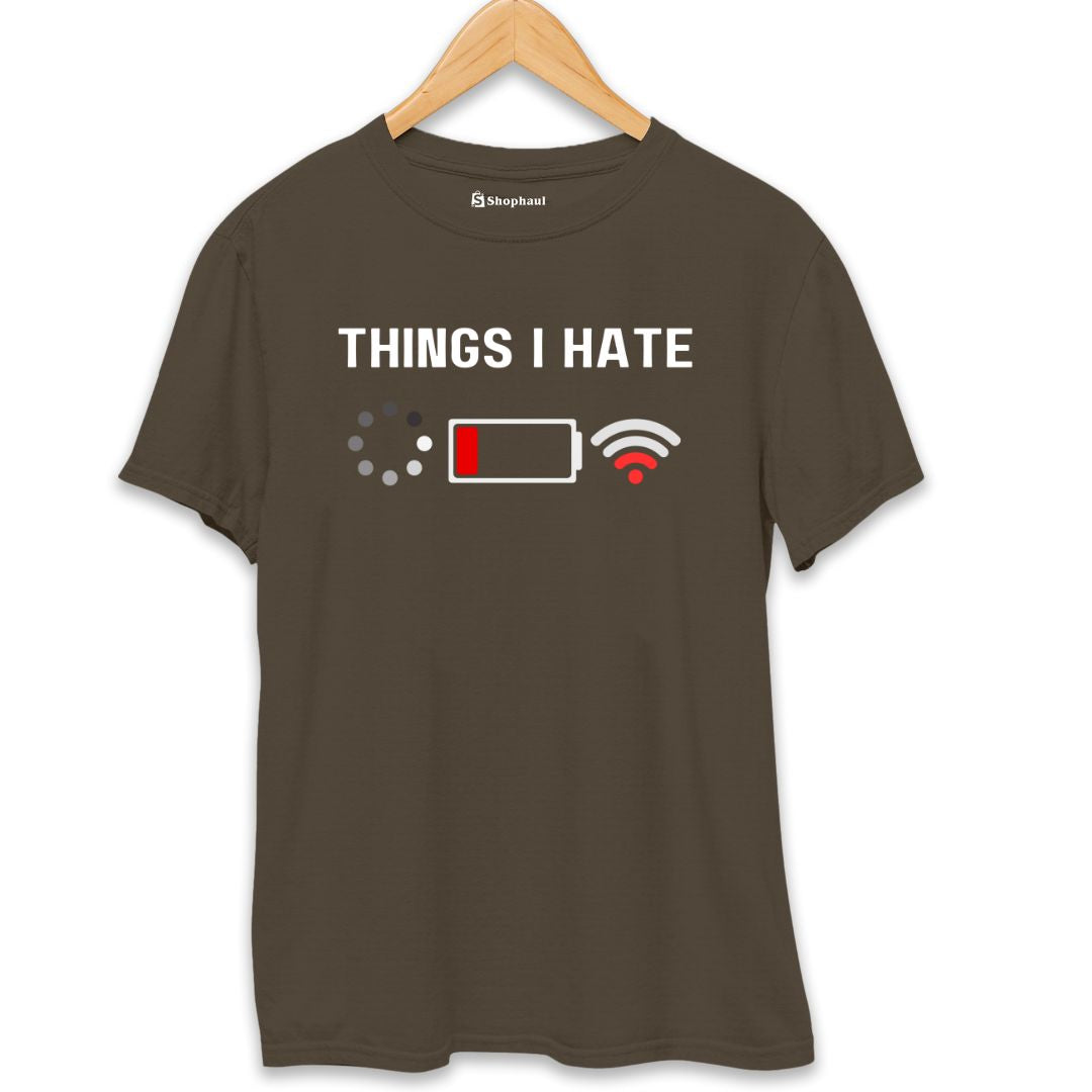 Things I hate Coding T-Shirt The Shophaul