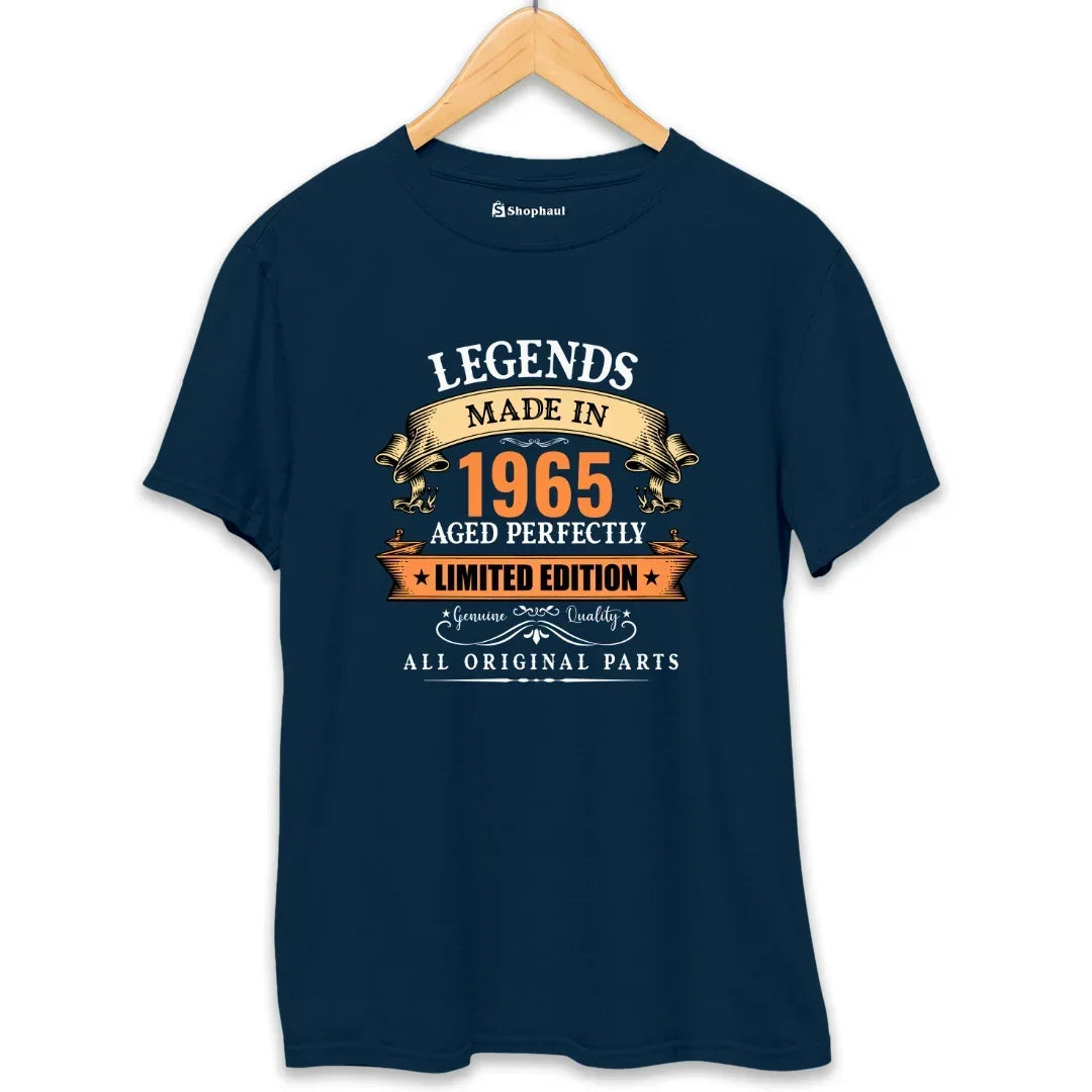 Legends Made in 1965 Birthday T-Shirt