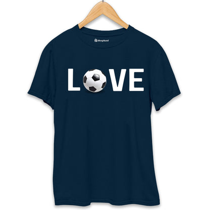 Love Football T-Shirt  Petrol-Blue-XXL