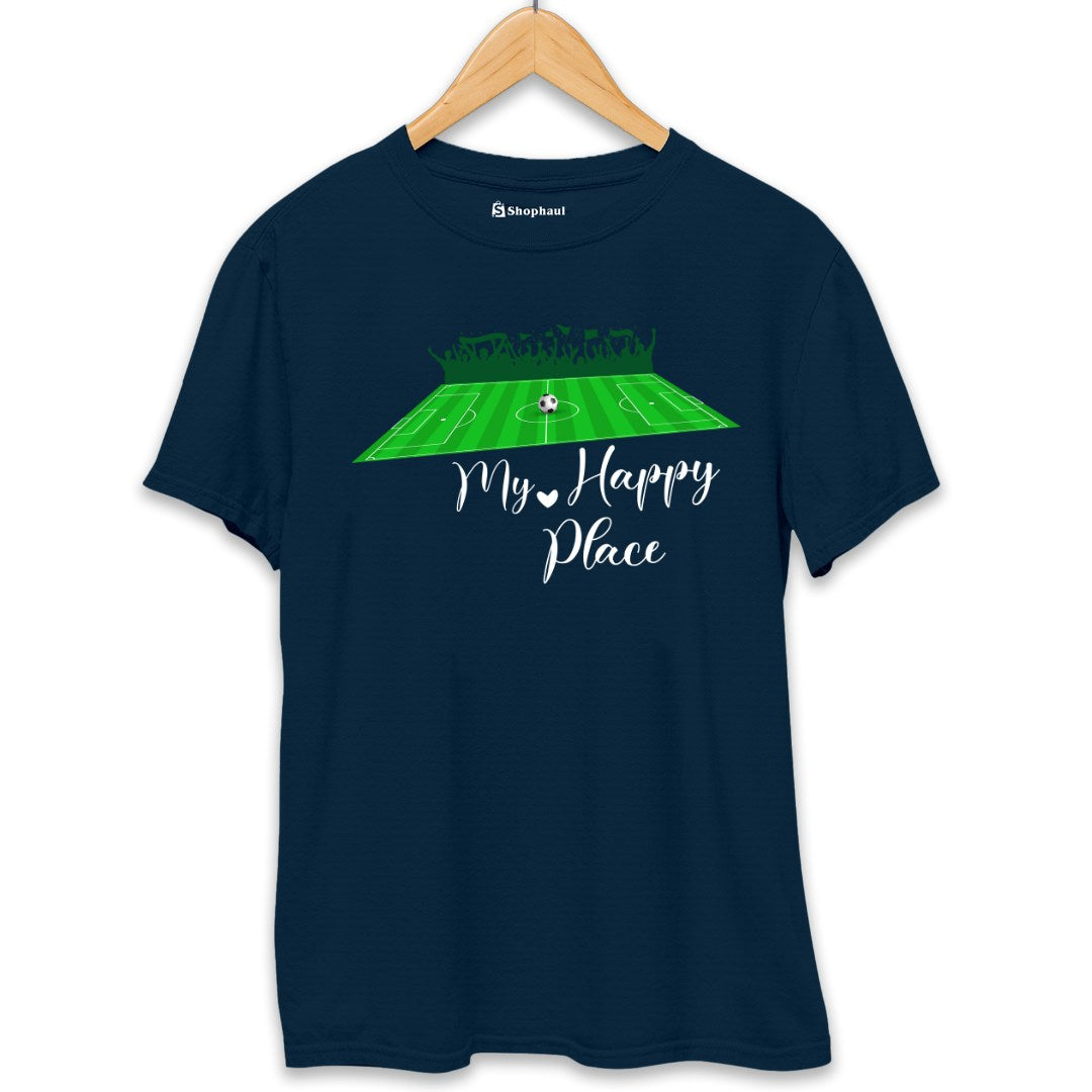 My Happy Place Football T-Shirt The Shophaul