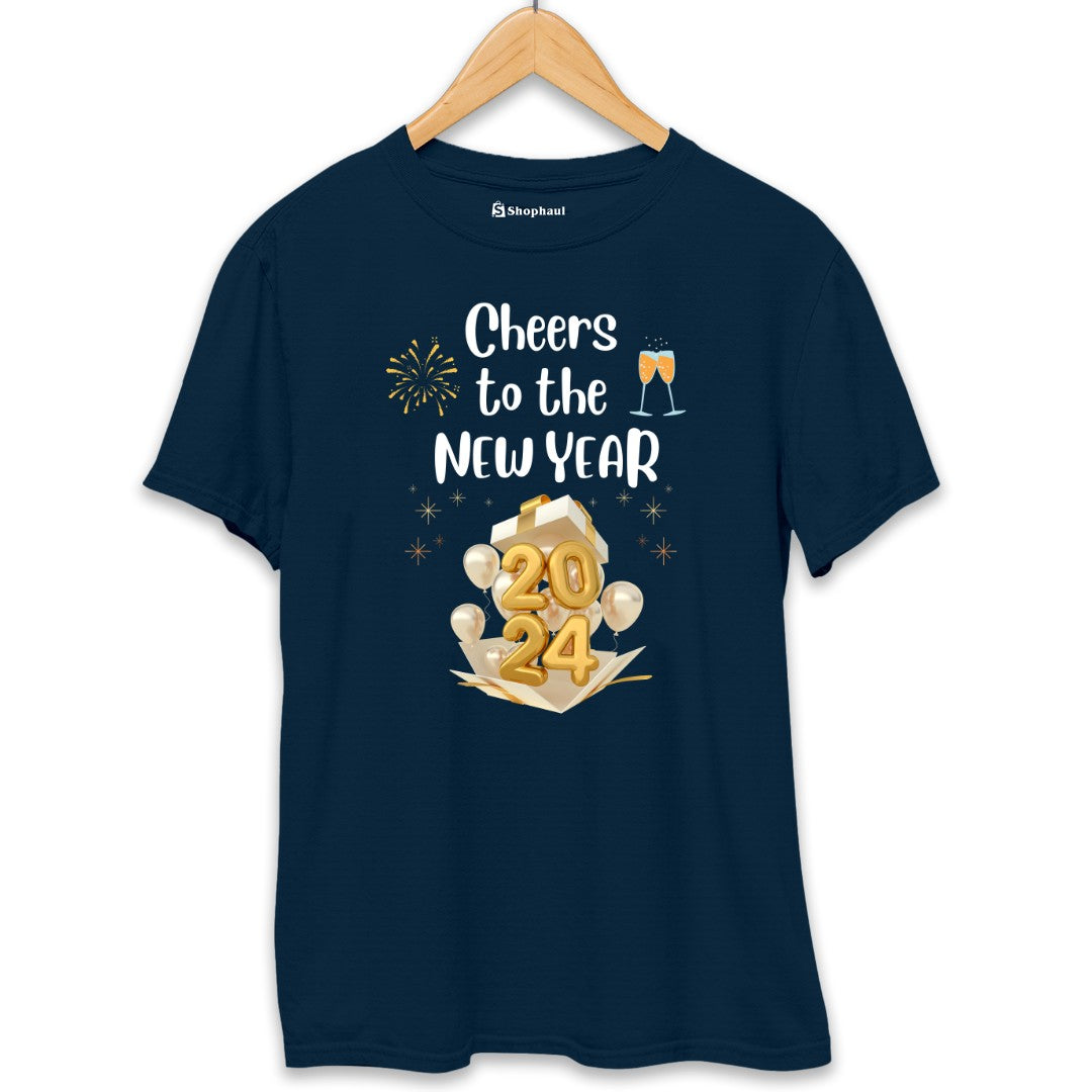 Cheers to New Year T-Shirt The Shophaul