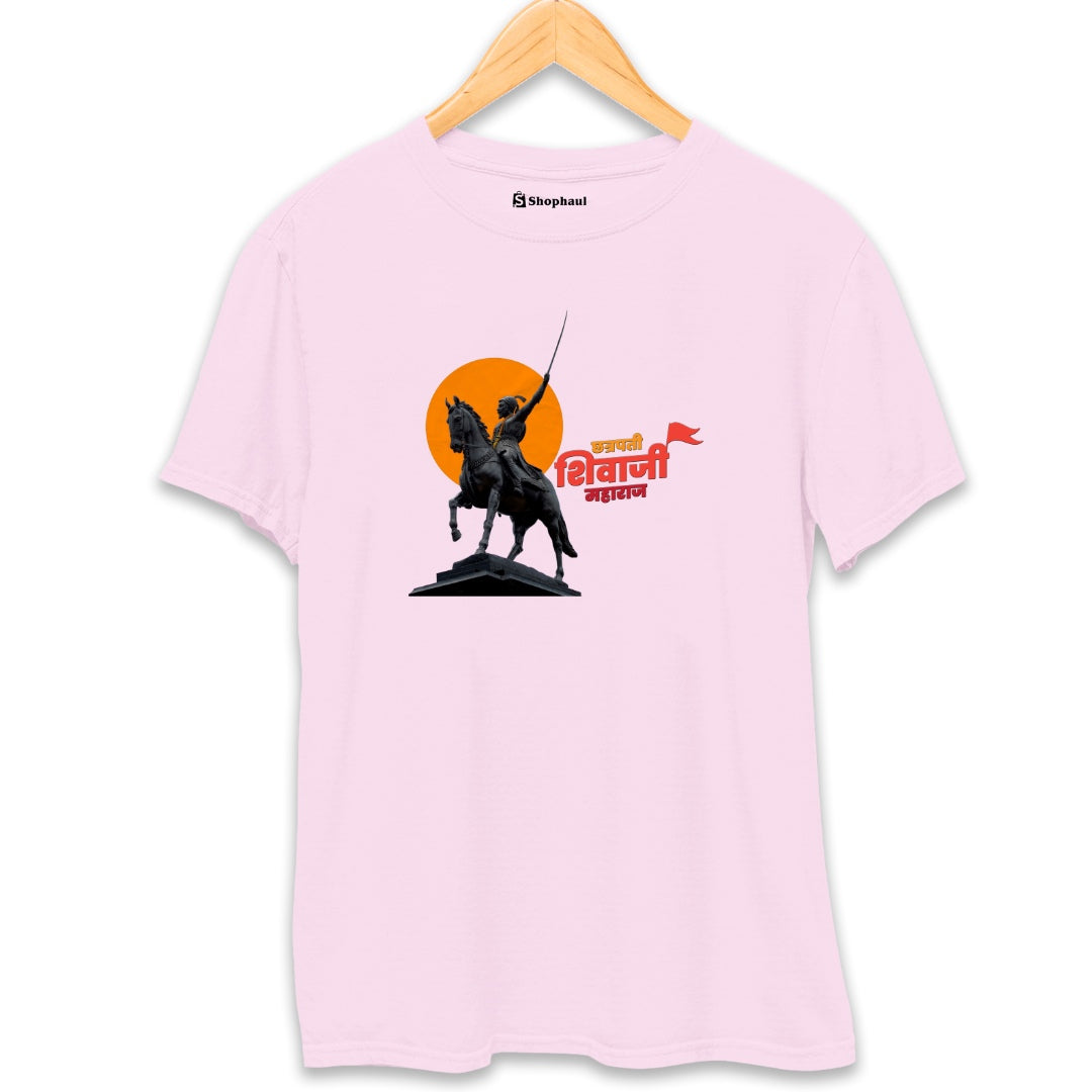 Chatrapati Shivaji T-Shirt  Light-Baby-Pink-XXL