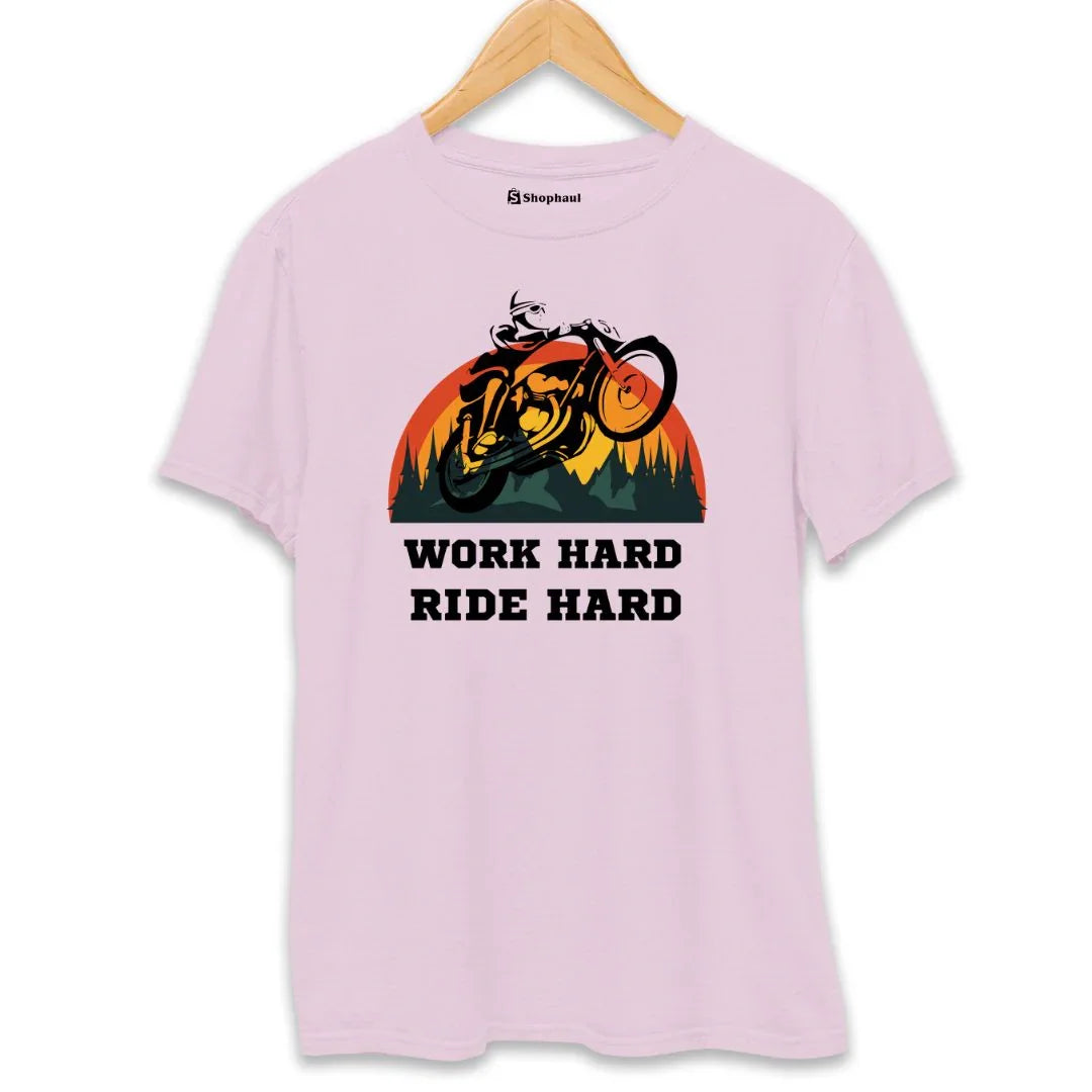 Work Hard Ride Hard Biker T-Shirt