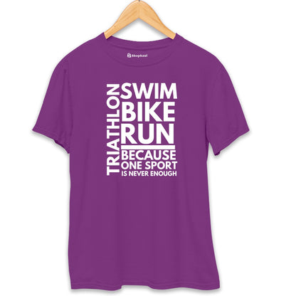 Triathlon T-Shirt  Purple-XXL