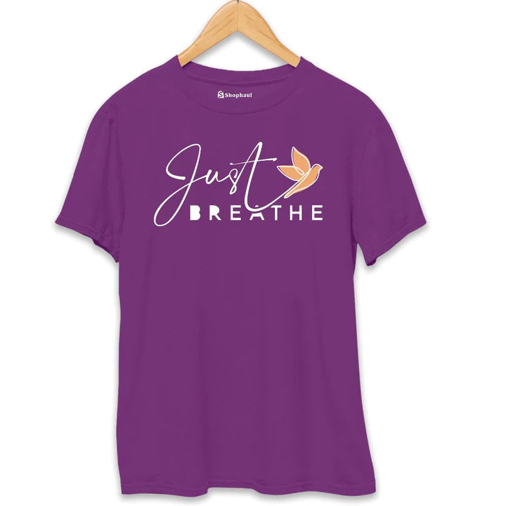 Just Breathe Meditation T-Shirt The Shophaul