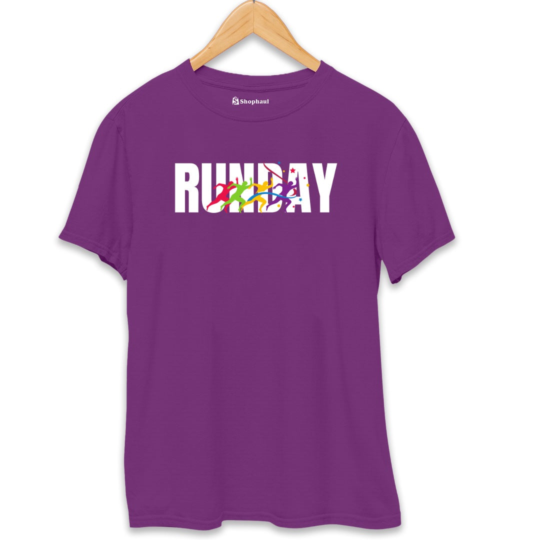 Runday Running T-Shirt  Purple-XXL