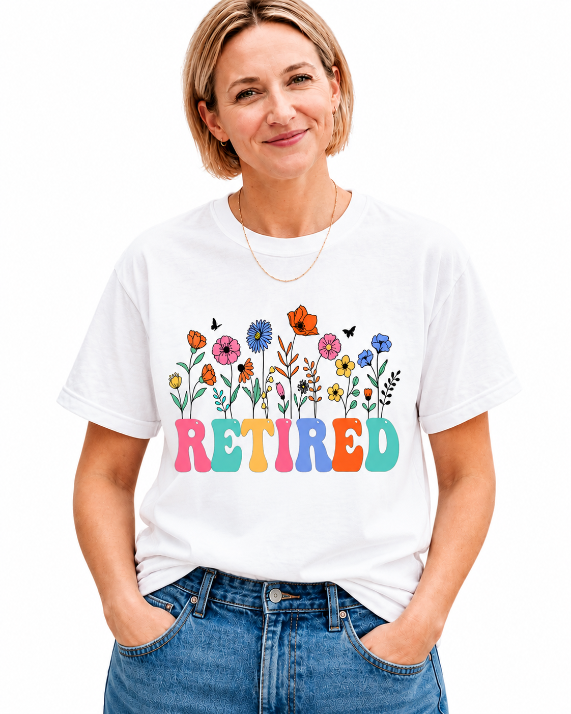 Retired Floral T-Shirt