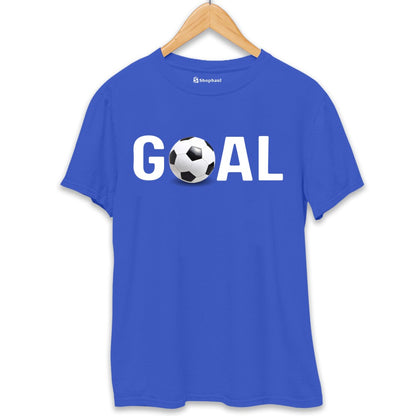 Goal Football T-Shirt  Royal-Blue-XXL