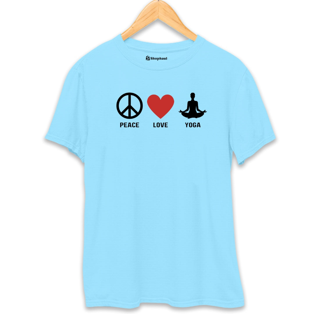 Peace Love Yoga T-Shirt The Shophaul