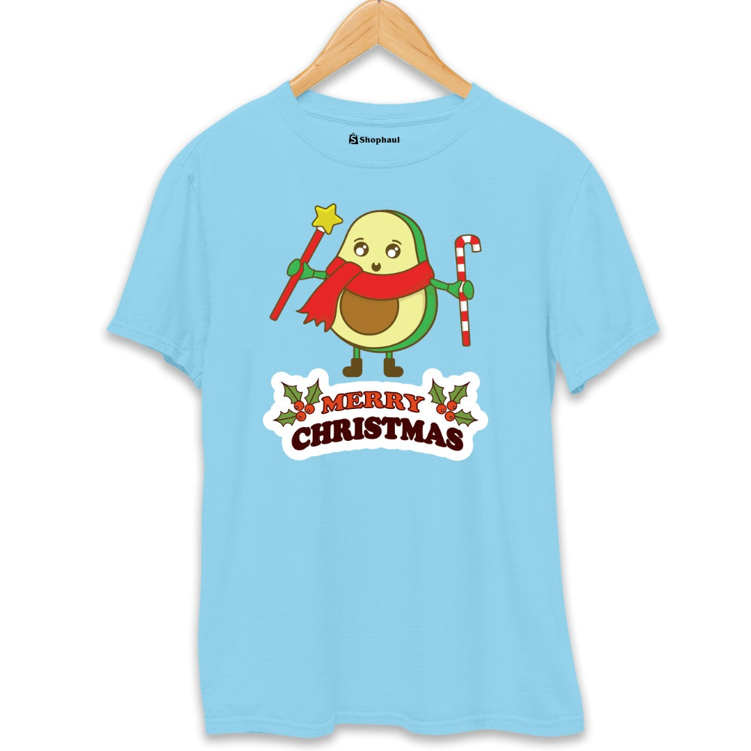 Panda Christmas T-Shirt  SkyBlue-XXL