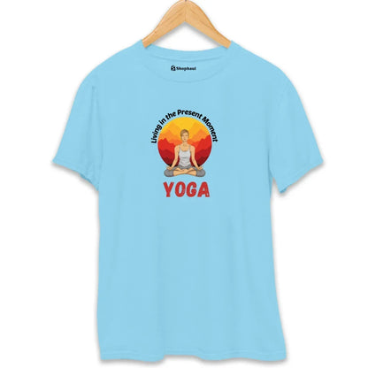 Living in the Present Moment Yoga T-Shirt