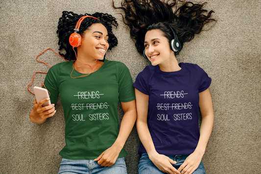 Friends Best Friends Soul Sisters T-Shirt best friends forever tshirt, besties tshirt, BFF, friends, Friends tshirt