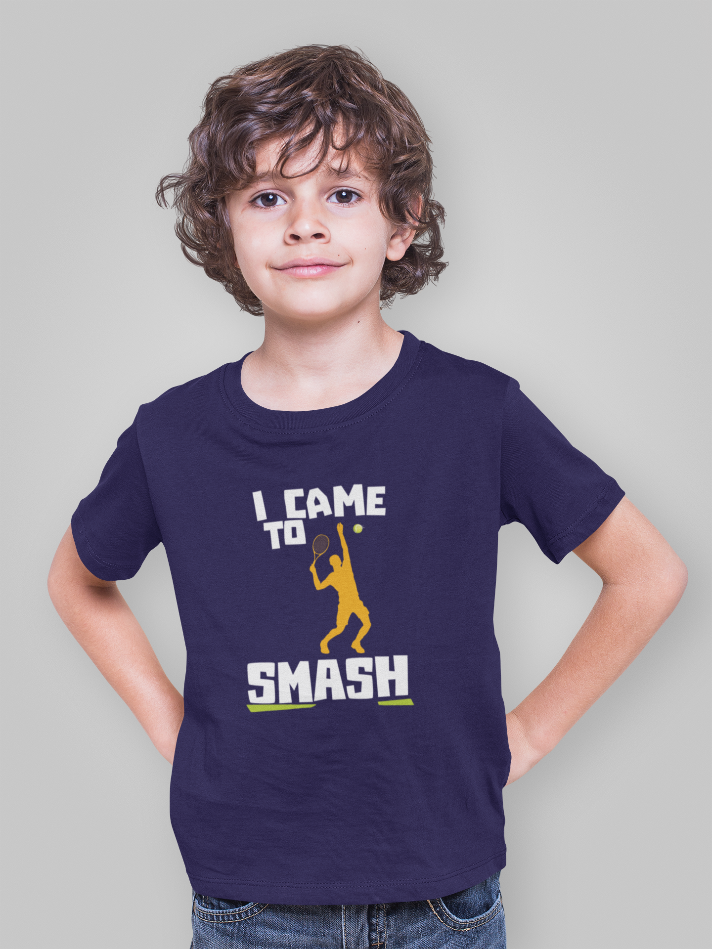 Kids I Came to Smash Tennis T-Shirt The Shophaul