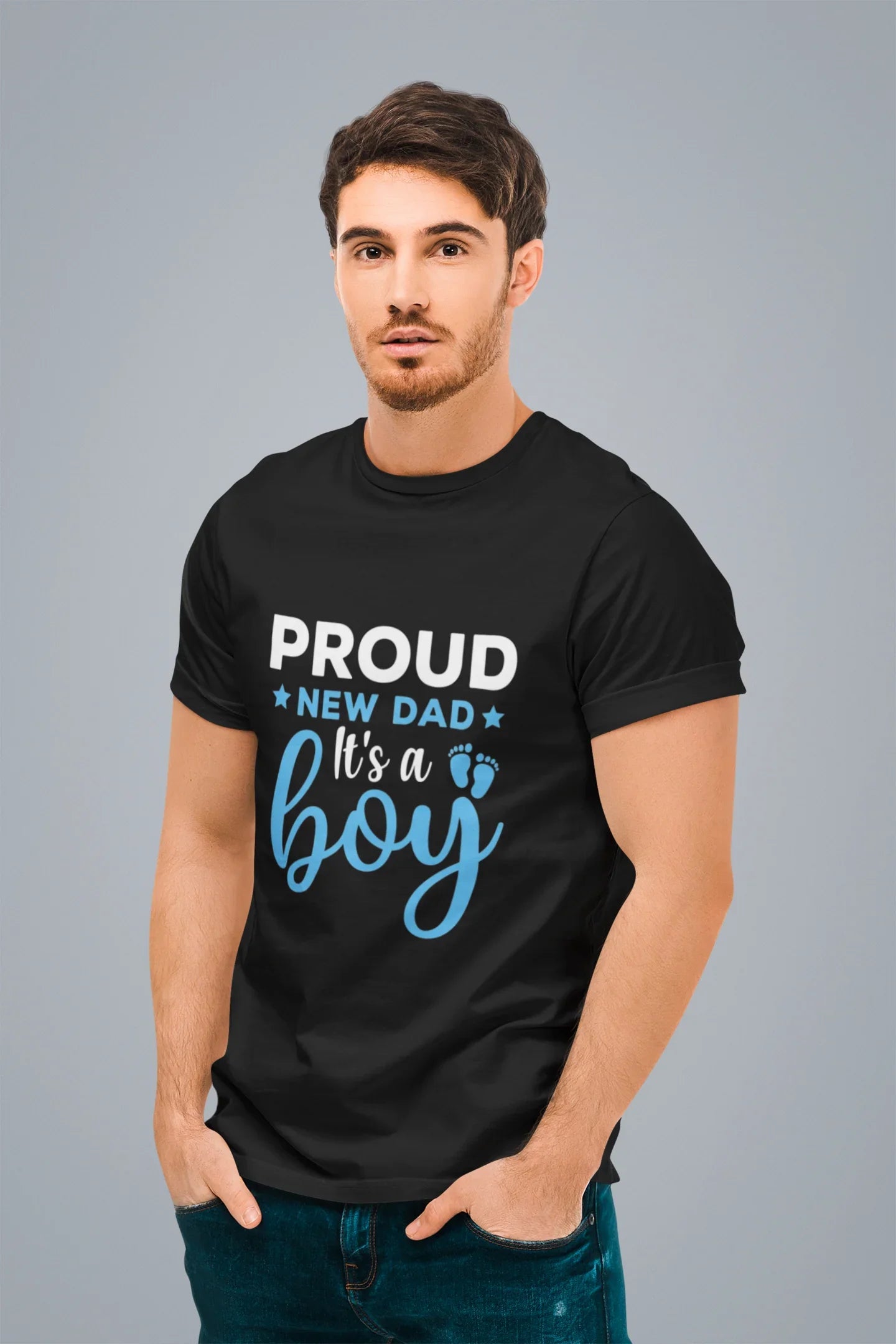 Proud New Dad Baby Boy T-Shirt 