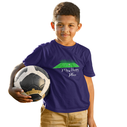 Kids My Happy Place Football T-Shirt The Shophaul