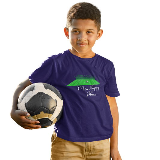 Kids My Happy Place Football T-Shirt The Shophaul