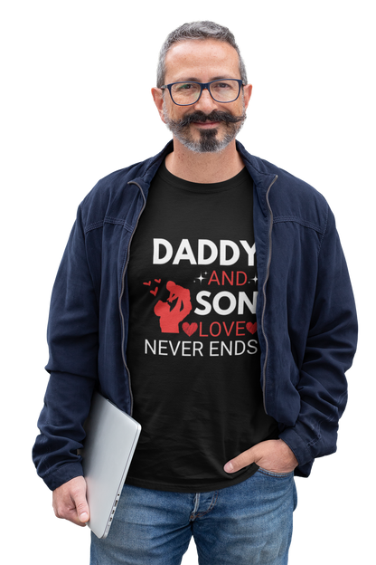 Dad Son Love Never Ends T-Shirt The Shophaul