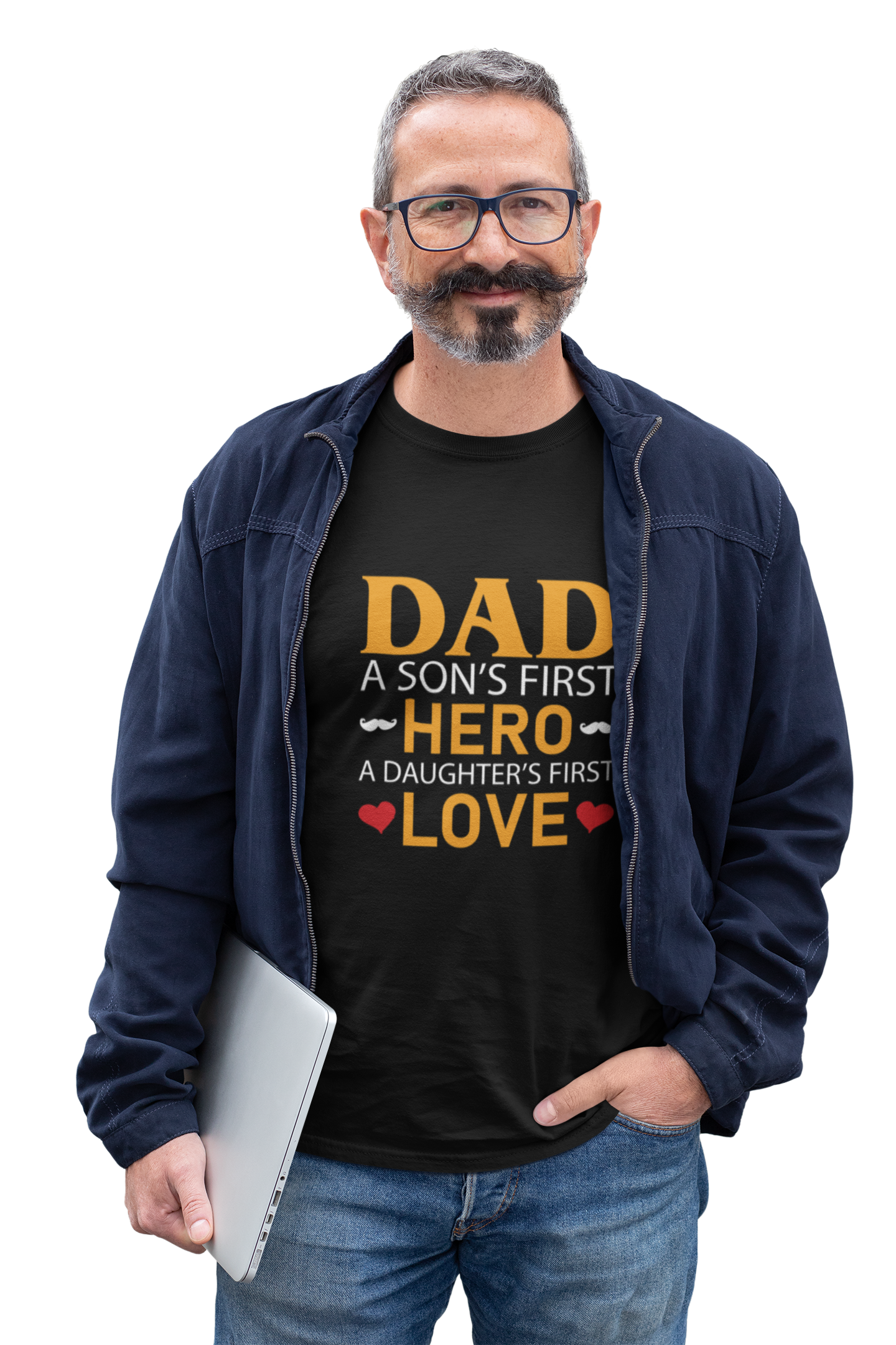 Dad is a Son's First Hero Daughter's First Love T-Shirt The Shophaul