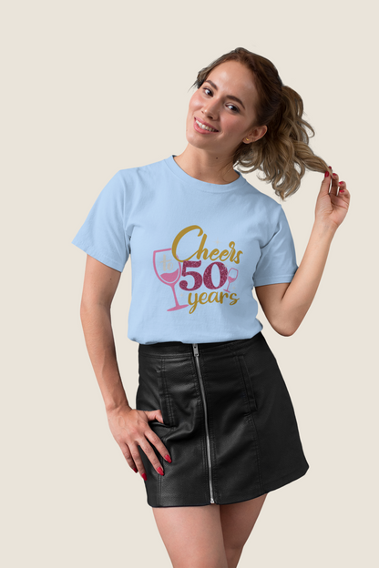 Cheers to 50 Years Birthday Unisex T-Shirt