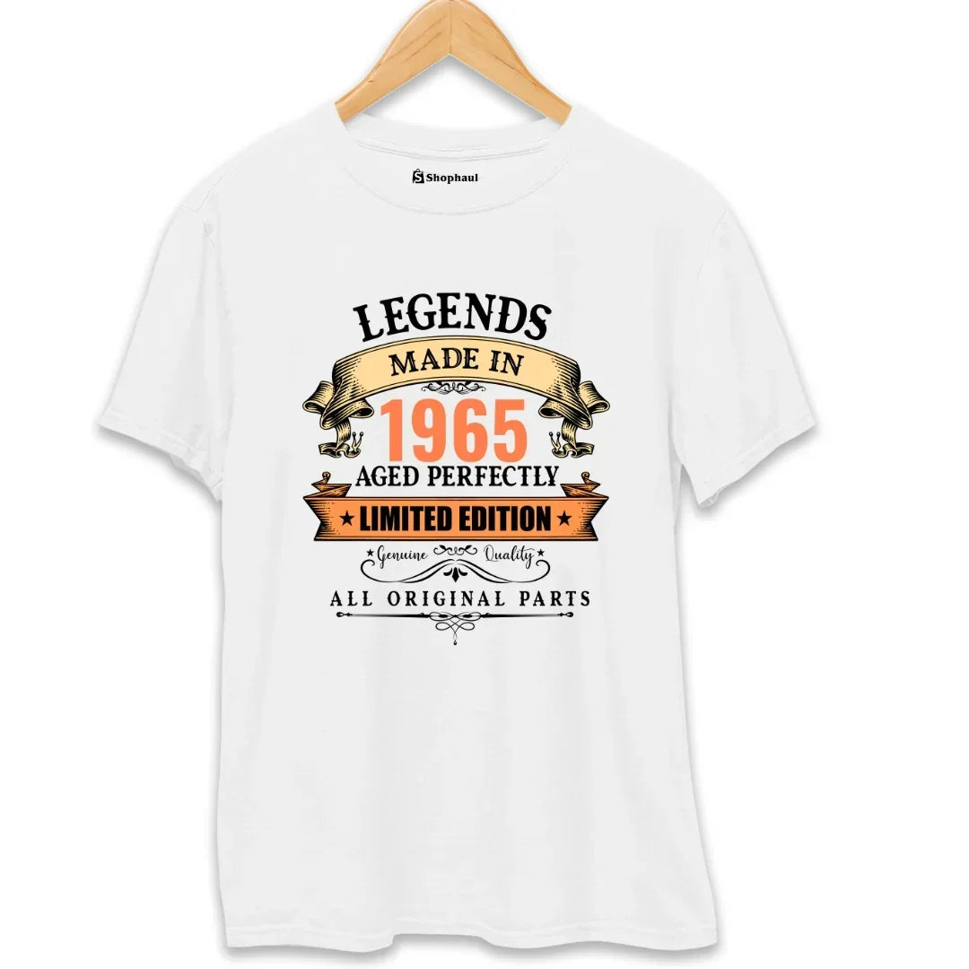 Legends Made in 1965 Birthday T-Shirt