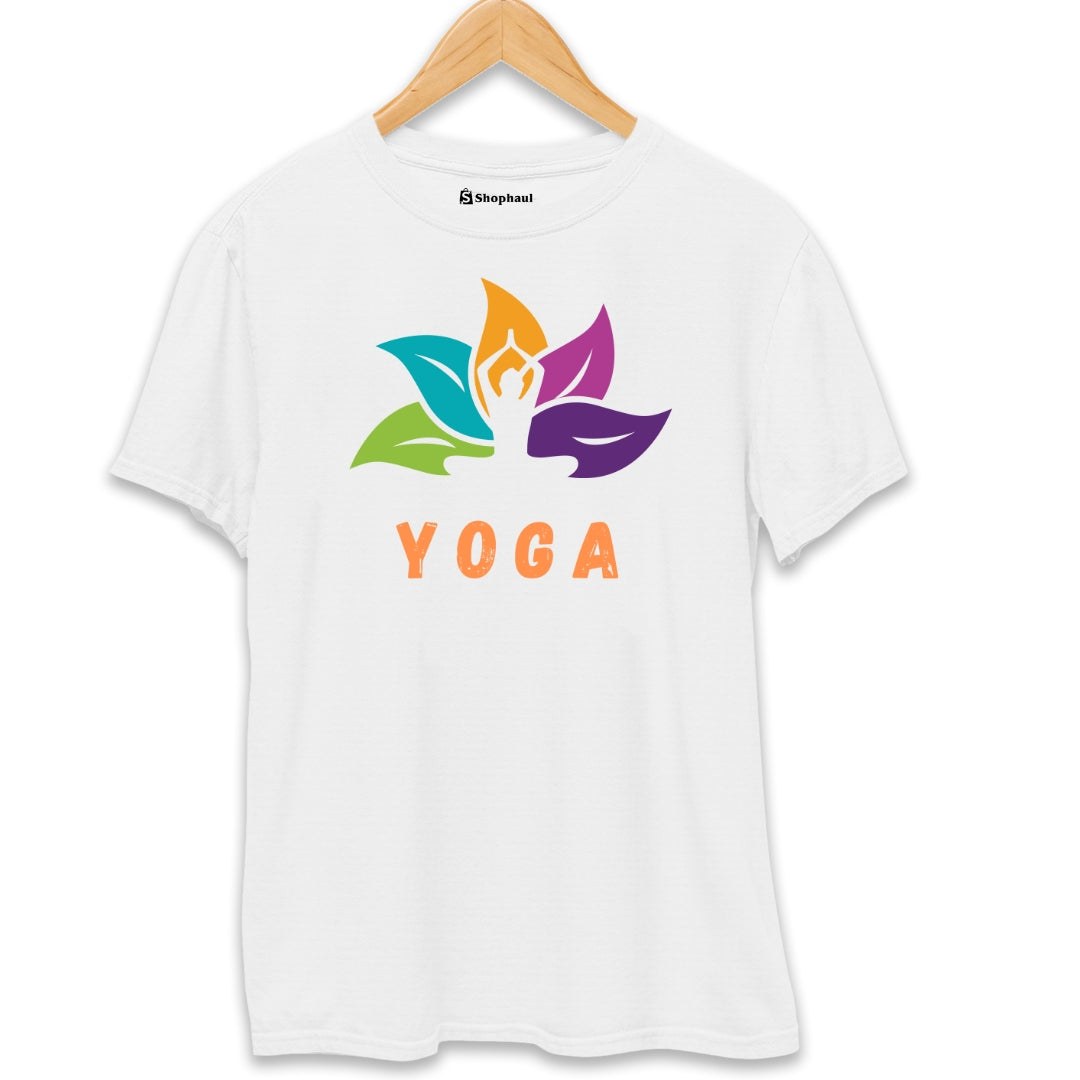 Yoga Fitness T-Shirt  White-XXL