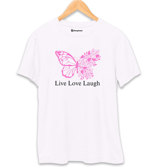 Live Love Laugh Butterfly T-Shirt The Shophaul