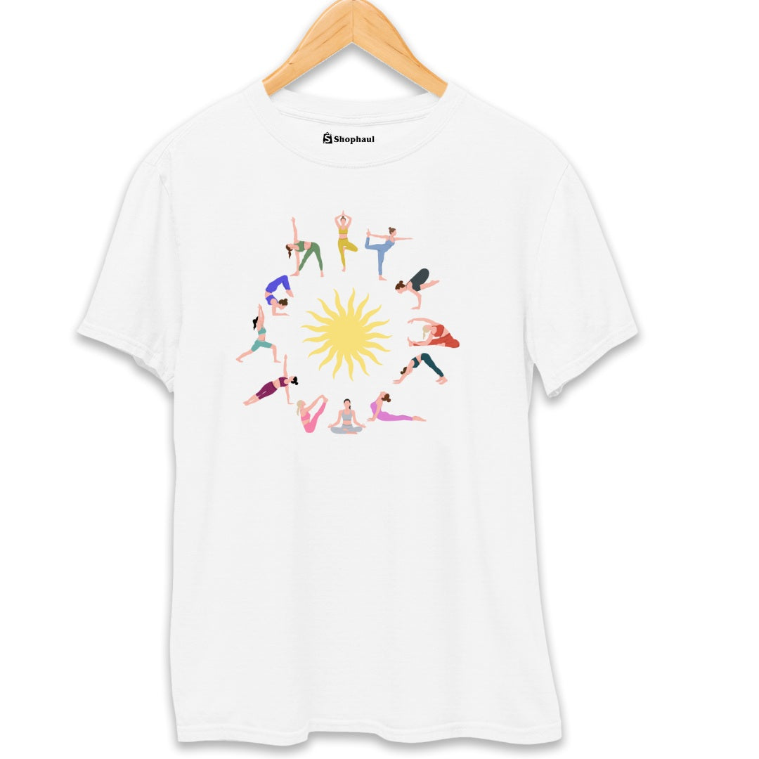 Surya Namskar Yoga T-Shirt The Shophaul