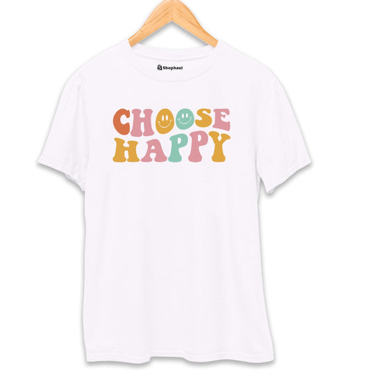 Choose Happy Smiley T-Shirt The Shophaul