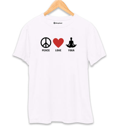 Peace Love Yoga T-Shirt The Shophaul