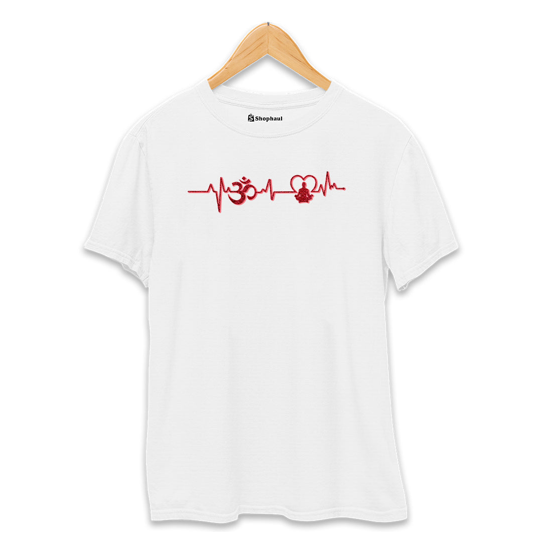 OM Heartbeat Yoga T-Shirt The Shophaul