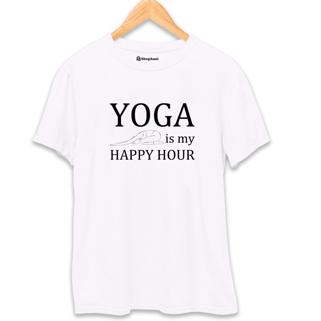 Yoga is my Happy Hour T-Shirt The Shophaul