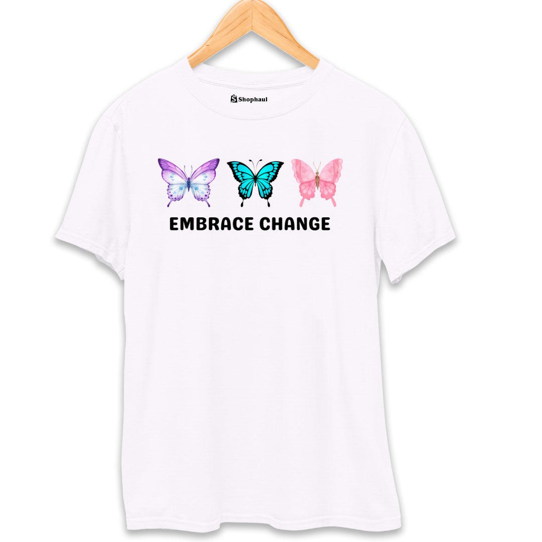 Embrace Change Butterfly T-Shirt The Shophaul