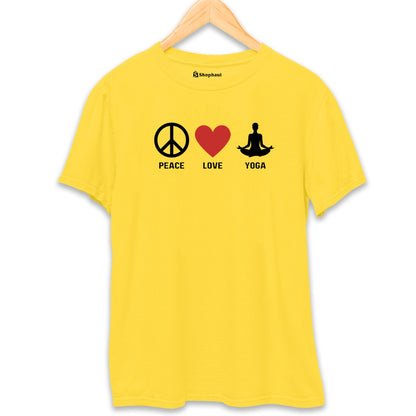 Peace Love Yoga T-Shirt The Shophaul