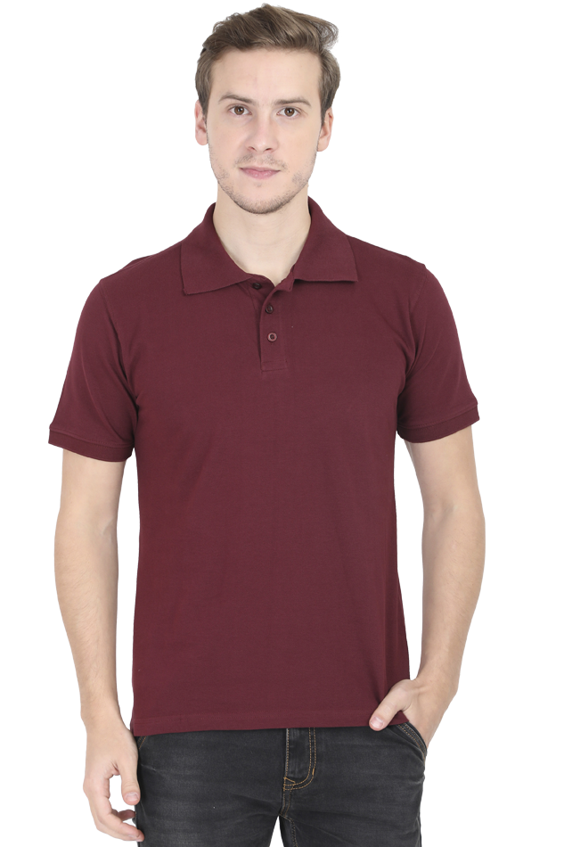 Polo T-Shirt Half Sleeve - Maroon The Shophaul