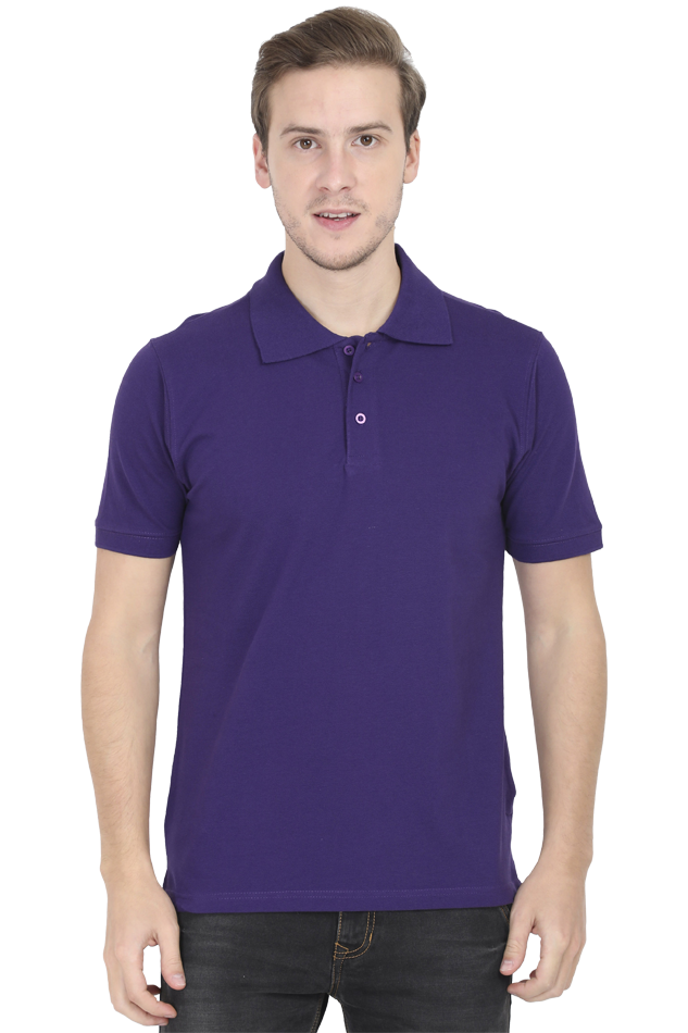 Polo T-Shirt Half Sleeve - Purple The Shophaul