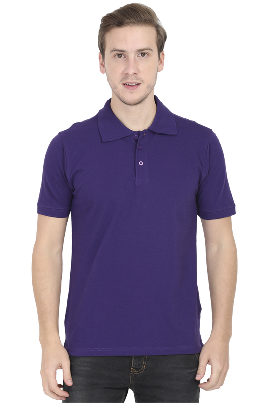 Polo T-Shirt Half Sleeve - Purple The Shophaul