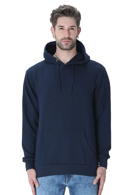 Plain Hooded Sweatshirt - Navy Blue The Shophaul