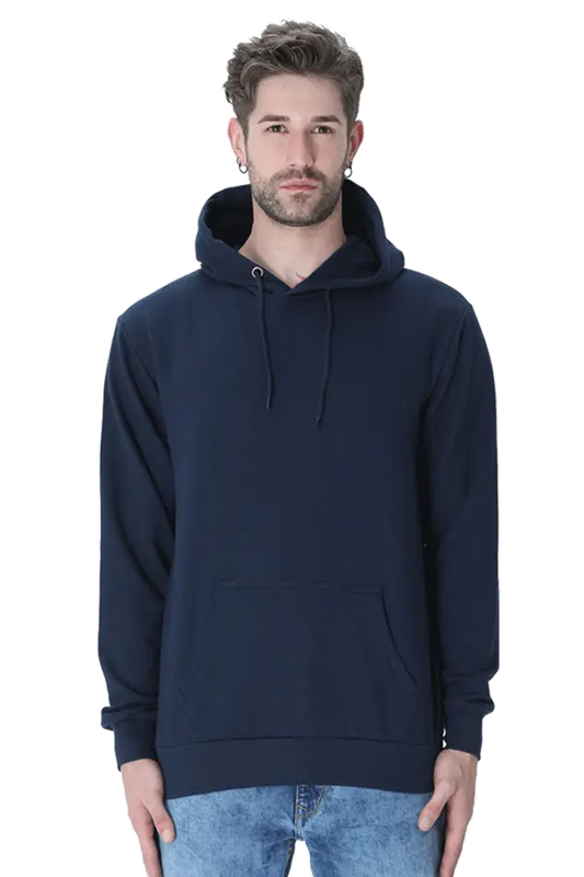 Plain Hooded Sweatshirt - Navy Blue The Shophaul