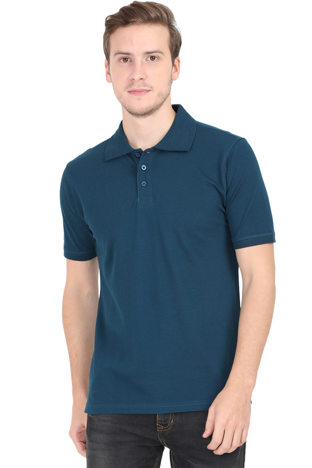 Polo T-Shirt Half Sleeve - Petrol Blue The Shophaul