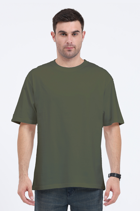 Oversized Classic T-Shirt Plain Green The Shophaul