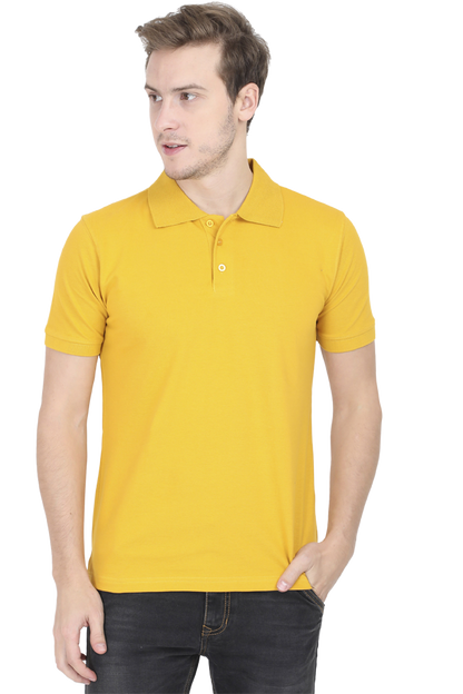 Polo T-Shirt Half Sleeve - Mustard Yellow The Shophaul