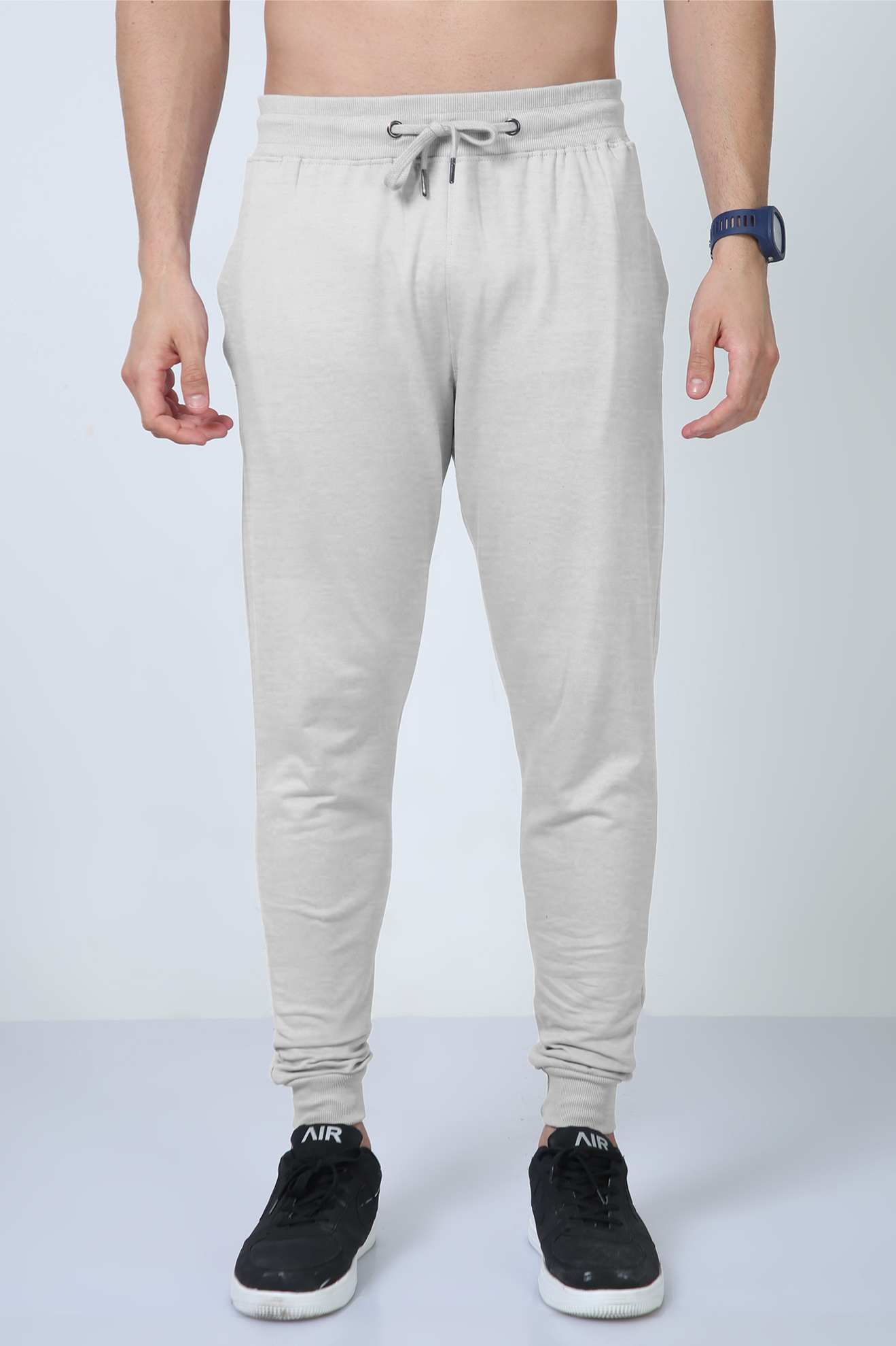 Plain Jogger - Grey Melange The Shophaul