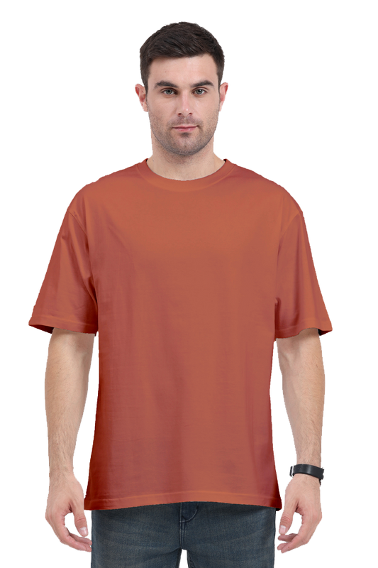 Oversized Classic T-Shirt Plain Coral The Shophaul